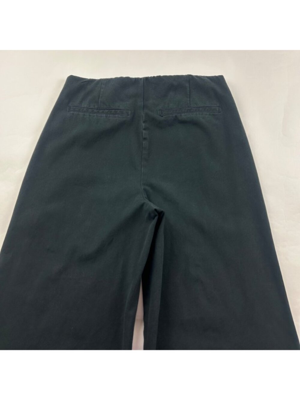 TALL Old Navy Black Stretch Canvas High Rise Wide Leg Pixie Pant MT - Picture 8 of 8